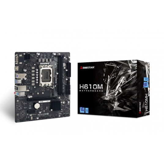  Biostar H610MH pagrindinė plokštė Intel H610 LGA 1700 „micro ATX“ 