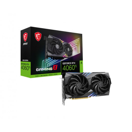  Graphics Card|MSI|NVIDIA GeForce RTX 4060 Ti|8 GB|GDDR6|128 bit|PCIE 4.0 16x|Dual Slot Fansink|1xHDMI|3xDisplayPort|RTX4060TIGAMX8G 