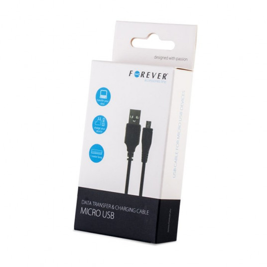  Laidas Forever Universal Micro Data Cable 1m Black 