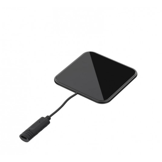 Tellur Qi Ultra-Slim Wireless Fast Charging Pad WCP03, 10W, Qi Certified, Tempered Glass black