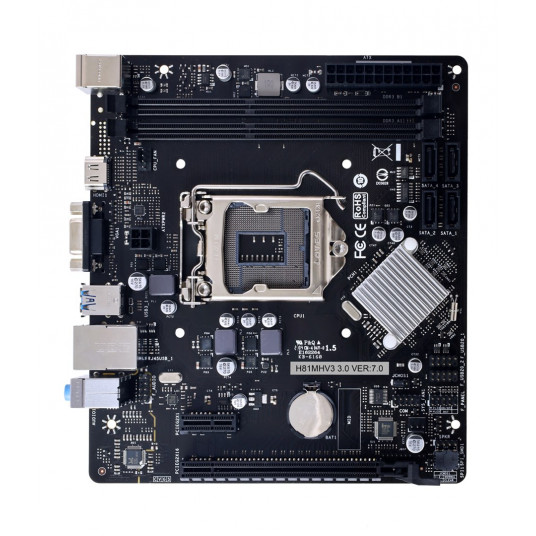  Biostar H81MHV3 3.0 H81 Intel® H81 LGA 1150 (H3 lizdas) „micro ATX“ 