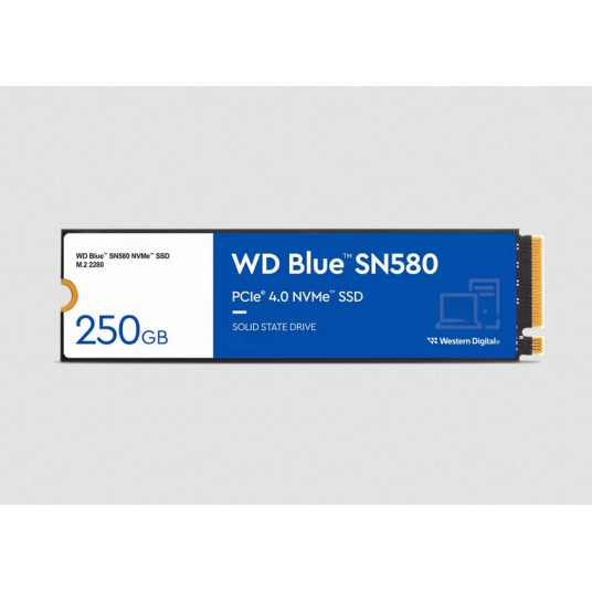  Western Digital Blue SN580 M.2 250 GB PCI Express 4.0 TLC NVMe 