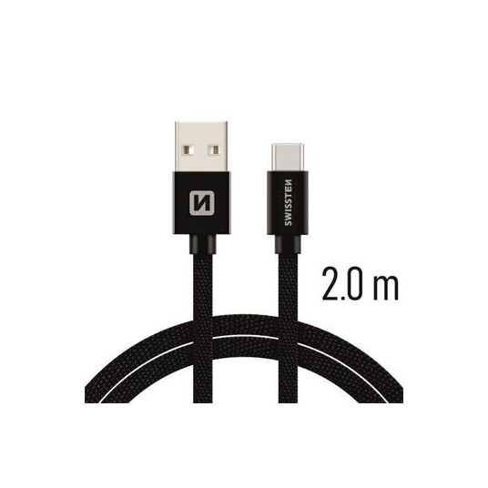 Swissten Textile Universal Quick Charge 3.1 USB-C Data and Charging Cable 2m