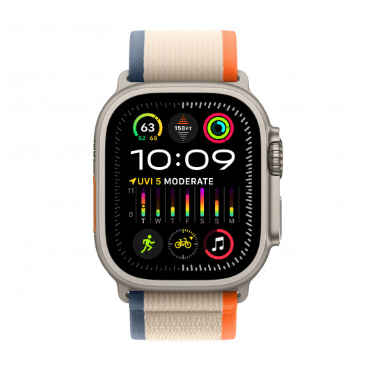  Išmanusis laikrodis Apple Watch Ultra 2 GPS + Cellular, 49mm Titanium Case with Orange/Beige Trail Loop - S/M MRF13UL/A 