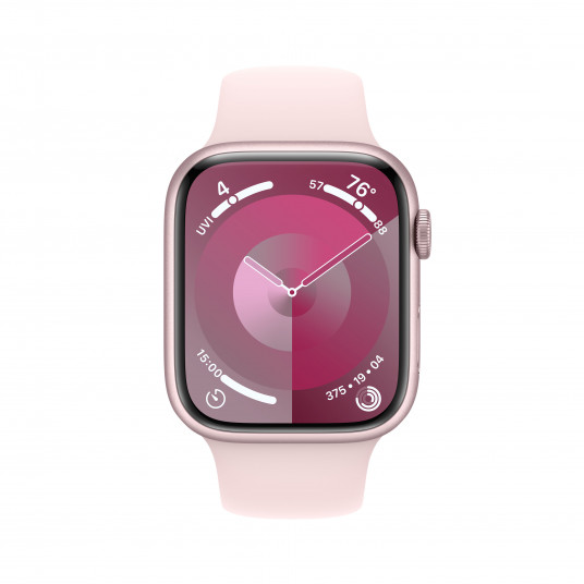  Išmanusis laikrodis Apple Watch Series 9 GPS 45mm Pink Aluminium Case with Light Pink Sport Band - M/L MR9H3ET/A 