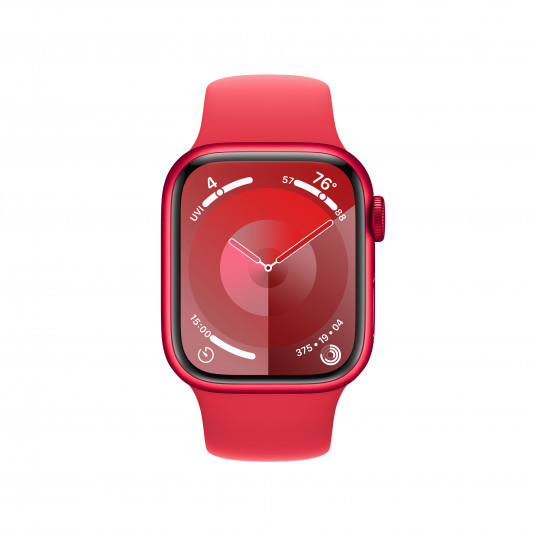  Išmanusis laikrodis Apple Watch Series 9 GPS 41mm (PRODUCT)RED Aluminium Case with (PRODUCT)RED Sport Band - S/M MRXG3ET/A 