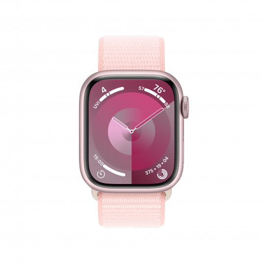Išmanusis laikrodis Apple Watch Series 9 GPS 41mm Pink Aluminium Case with Light Pink Sport Loop MR953ET/A