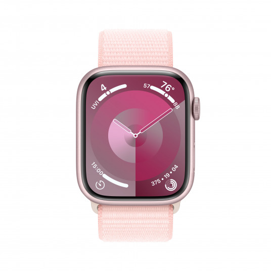 Išmanusis laikrodis Apple Watch Series 9 GPS 45mm Pink Aluminium Case with Light Pink Sport Loop MR9J3ET/A
