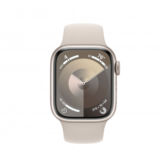 Išmanusis laikrodis Apple Watch Series 9 GPS + Cellular 41mm Starlight Aluminium Case with Starlight Sport Band - M/L MRHP3ET/A