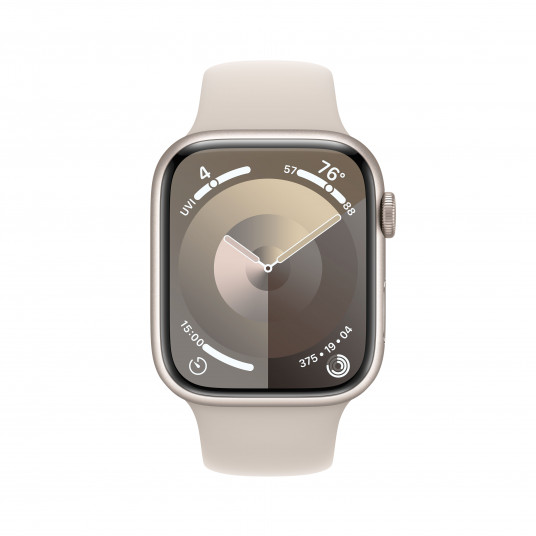 Išmanusis laikrodis Apple Watch Series 9 GPS + Cellular 45mm Starlight Aluminium Case with Starlight Sport Band - M/L MRM93ET/A