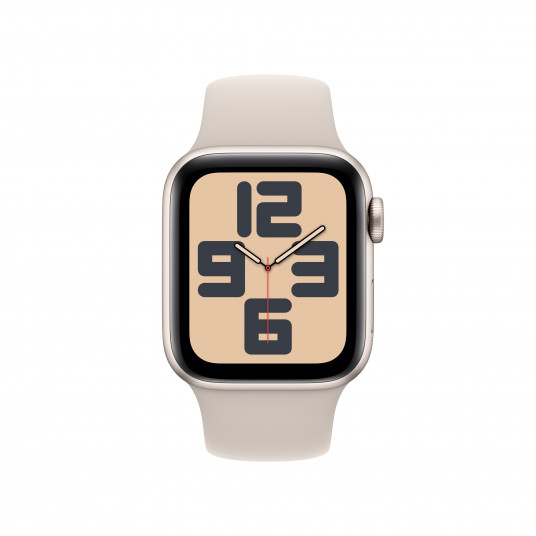 Išmanusis laikrodis Apple Watch SE GPS + Cellular 40mm Starlight Aluminium Case with Starlight Sport Band - S/M MRFX3ET/A