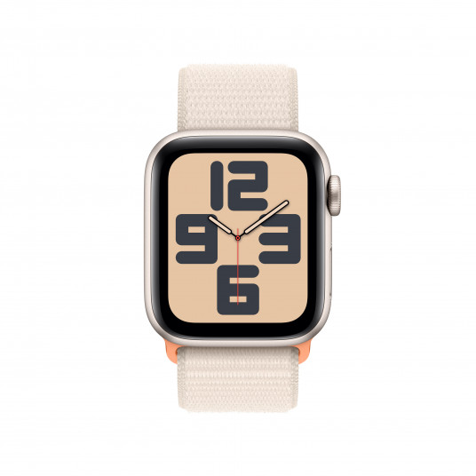 Išmanusis laikrodis Apple Watch SE GPS + Cellular 40mm Starlight Aluminium Case with Starlight Sport Loop MRG43ET/A