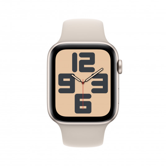 Išmanusis laikrodis Apple Watch SE GPS + Cellular 44mm Starlight Aluminium Case with Starlight Sport Band - M/L MRGX3ET/A