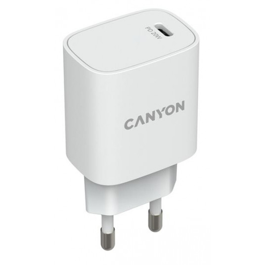  Įkroviklis CANYON H-20 PD 20W 100V-240V Baltas 