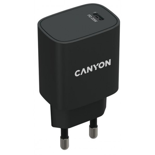  Įkroviklis CANYON H-20 PD 20W 100V-240V Juodas 