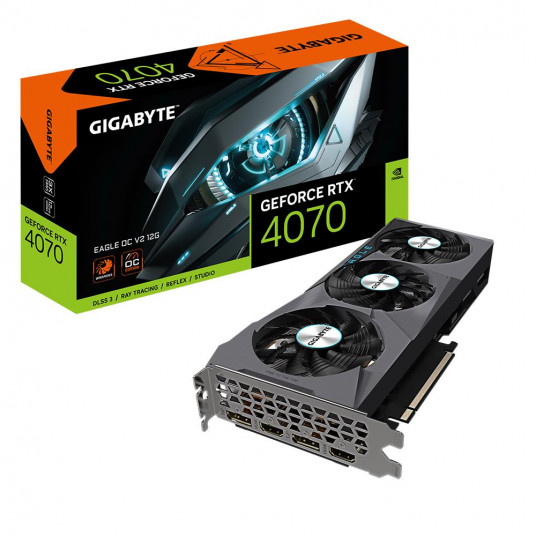  VGA PCIE16 RTX4070 12GB GDDR6X/N4070EAGLE OCV2-12GD GIGABYTE 