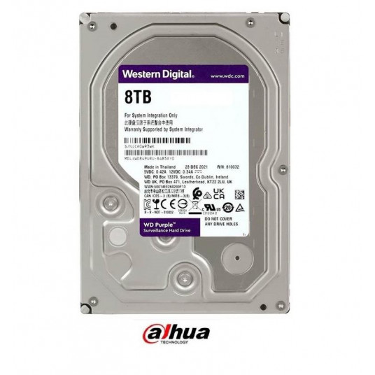 HDD SATA 8TB 6GB/S 128MB/PURPLE WD84PURU WDC
