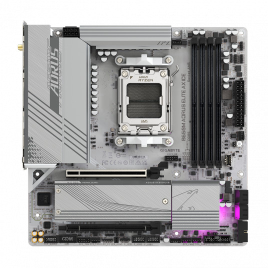  GIGABYTE B650M A ELITE AX ICE 1.0 M/B Gigabyte 