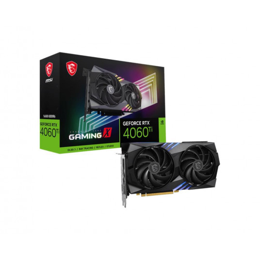  Graphics Card|MSI|NVIDIA GeForce RTX 4060 Ti|16 GB|GDDR6|128 bit|PCIE 4.0 16x|GPU 2640 MHz|Dual Slot Fansink|1xHDMI|3xDisplayPort|RTX4060TIGAMX16G 