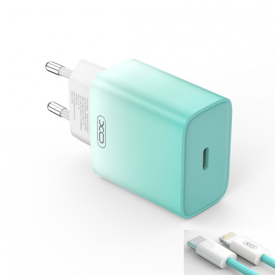  XO CE18 PD Wall Charger 30W + USB-C - Lightning Cable 1m 