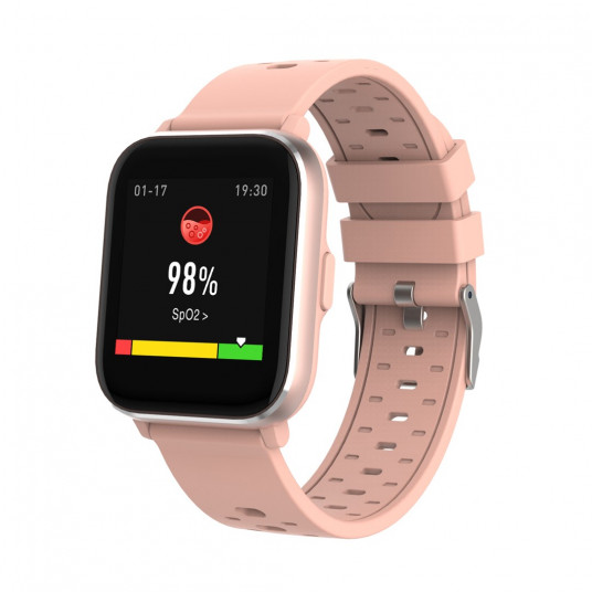  Smartwatch Bluetooth z temperaturą ciała Denver różowy 
