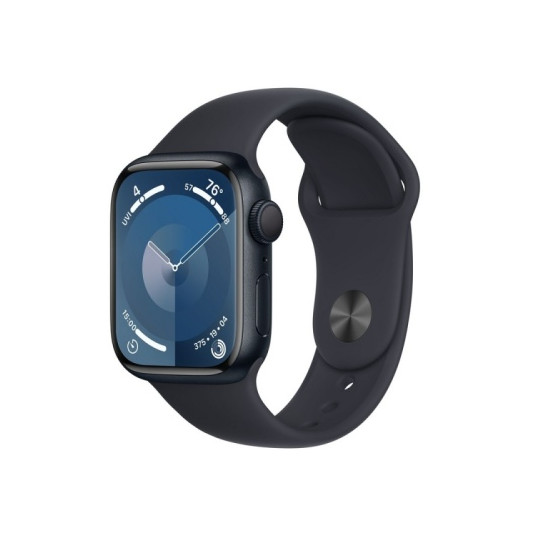  Apple Watch Series 9 Išmanusis laikrodis GPS 41mm Midnight Aluminum Case/Midnight Sport Band M/L 