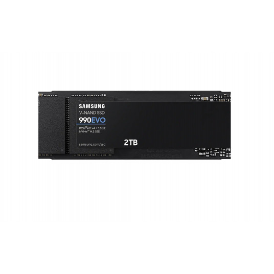  Samsung 990 EVO 2000 GB SSD form factor M.2 2280 SSD interface NVMe Write speed 4200 MB/s Read speed 5000 MB/s 