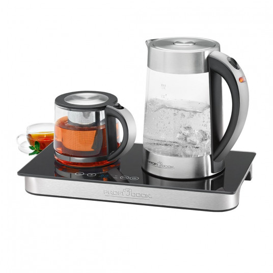  ProfiCook PC-TKS 1056 elektrinis virdulys 1,7 L Juoda, Nerūdijančiojo plieno, Permatomas 