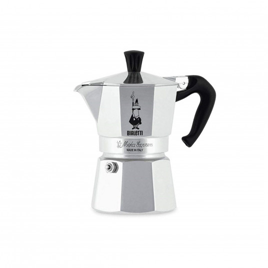  Bialetti Moka Express Mokos gaminimo indas 0,06 L Aliuminis, Juoda 