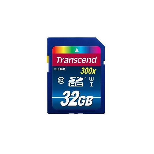  MEMORY SDHC 32GB UHS-I 300X/CLASS10 TS32GSDU1 TRANSCEND 