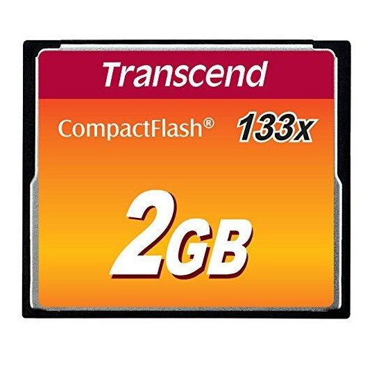  MEMORY COMPACT FLASH 2GB/MLC TS2GCF133 TRANSCEND 