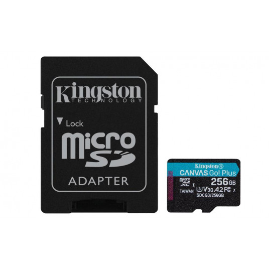  MEMORY MICRO SDXC 256GB UHS-I/W/ADAPTER SDCG3/256GB KINGSTON 