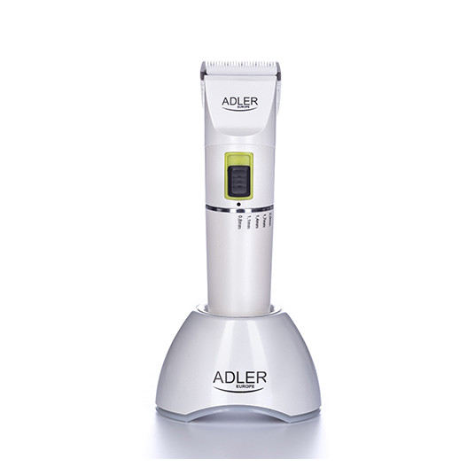  Adler Hair clipper AD 2827 Cordless or corded, Number of length steps 4, White 