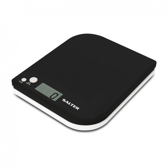  Salter 1177 BKWHDR Leaf Electronic Digital Kitchen Scale - Black 