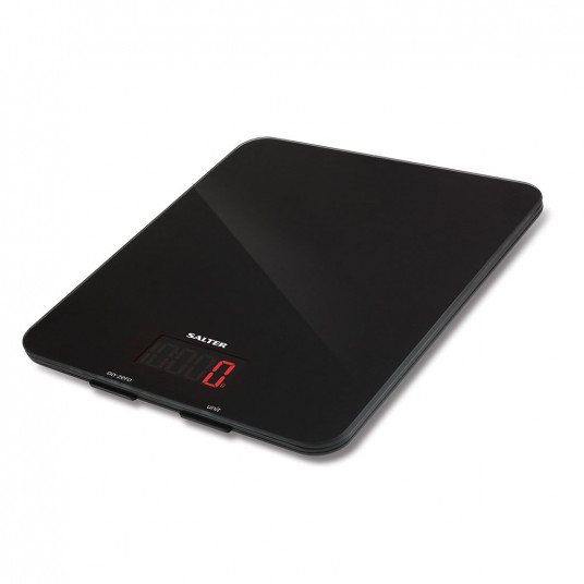  Salter 1150 BKDR 5kg Glass Electronic Kitchen Scales - Black 