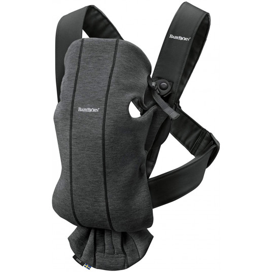 BABYBJÖRN nešioklė MINI Charcoal Grey, 3D Jersey 021076