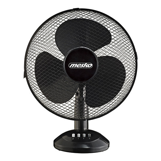  Ventiliatorius Mesko MS 7310 Table Fan, Number of speeds 3, 45 W, Oscillation, Diameter 40 cm, Black 