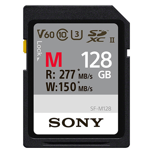  Sony 128 GB SF-M Series UHS-II SD Memory Card 