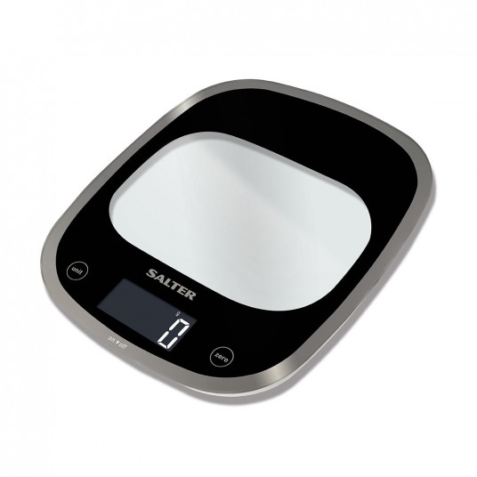  Salter 1050 BKDR Curve Glass Electronic Digital Kitchen Scales 