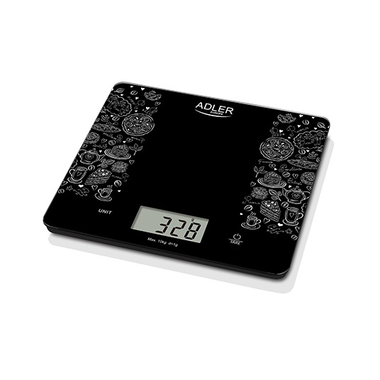  Adler Kitchen scales AD 3171 Maximum weight (capacity) 10 kg, Graduation 1 g, Display type LCD, Black 