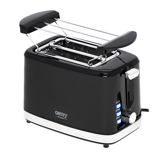  Camry Toaster CR 3218 Power 750 W, Number of slots 2, Housing material Plastic, Black 
