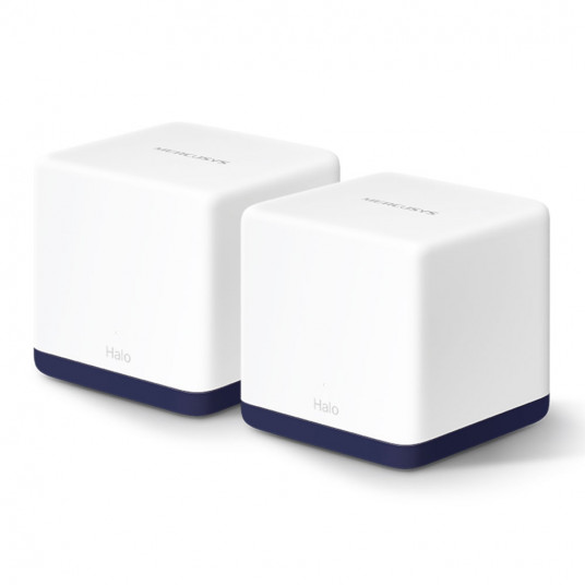  Mercusys AC1900 Whole Home Mesh Wi-Fi System Halo H50G (2-Pack) 802.11ac, 600+1300 Mbit/s, Ethernet LAN (RJ-45) ports 3, Mesh Support Yes, MU-MiMO Yes, White 