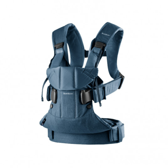 BABYBJORN nešioklė Baby Carrier One Cotton Denim/Midnight blue 098051