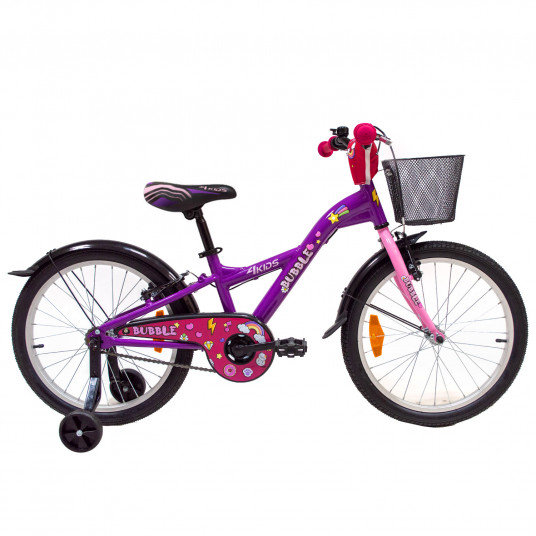  Vaikiškas dviratis 4KIDS Bubble 20" dydis 10" (25.5 cm) (aliuminis, violetinė) 