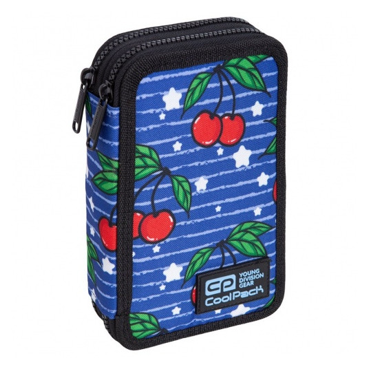  Forminis dviejų skyrių penalas su priedais CoolPack Jumper 2 Cherries C66238 