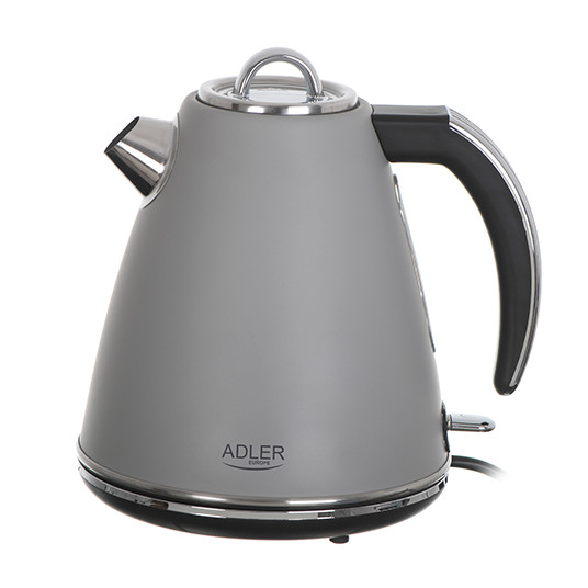  Adler Kettle AD 1343g Electric, 2200 W, 1.5 L, Stainless steel, 360° rotational base, Grey 