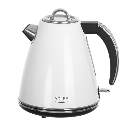  Adler Kettle AD 1343	 Electric, 2200 W, 1.5 L, Stainless steel, 360° rotational base, White 