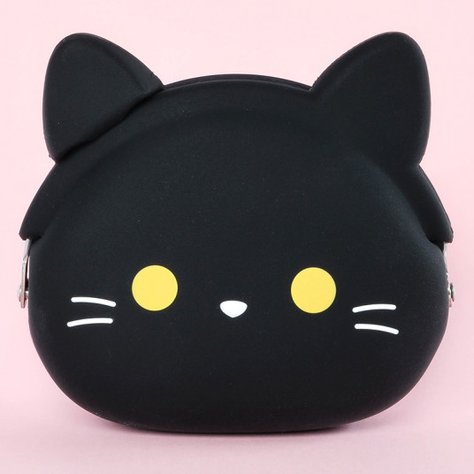  Silikoninė  piniginė mimi POCHI Friends, Black Cat 