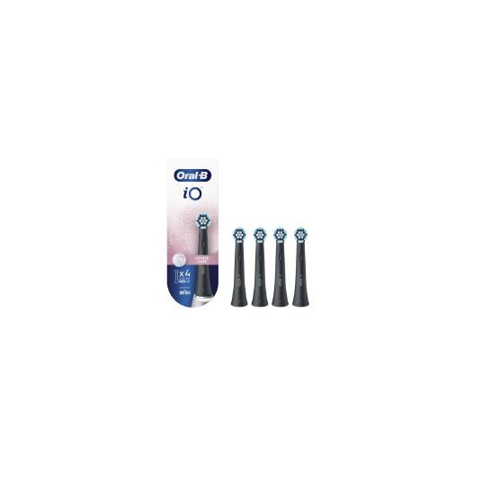 Dantų šepetėlio antgaliai Oral-B iO SB-4 Gentle Care Black 4ct Refill