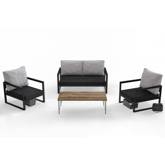 Sodo komplektas Hanah Home MTLKNP001 - Antracitas